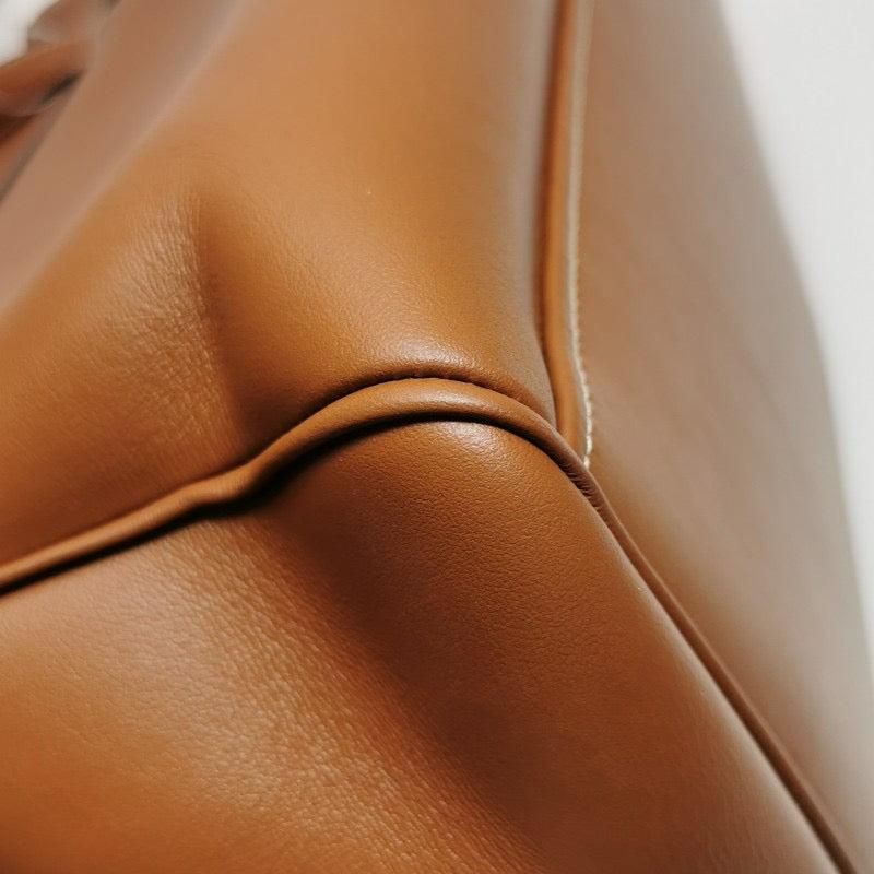 Celine Medoim Soft 16 Bag Caramel Natural Tan Smooth Calfskin Leather For Sale 8