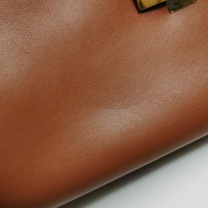 Celine Medoim Soft 16 Bag Caramel Natural Tan Smooth Calfskin Leather For Sale 9