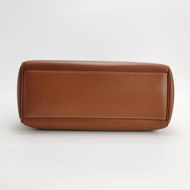 Brown Celine Medoim Soft 16 Bag Caramel Natural Tan Smooth Calfskin Leather For Sale