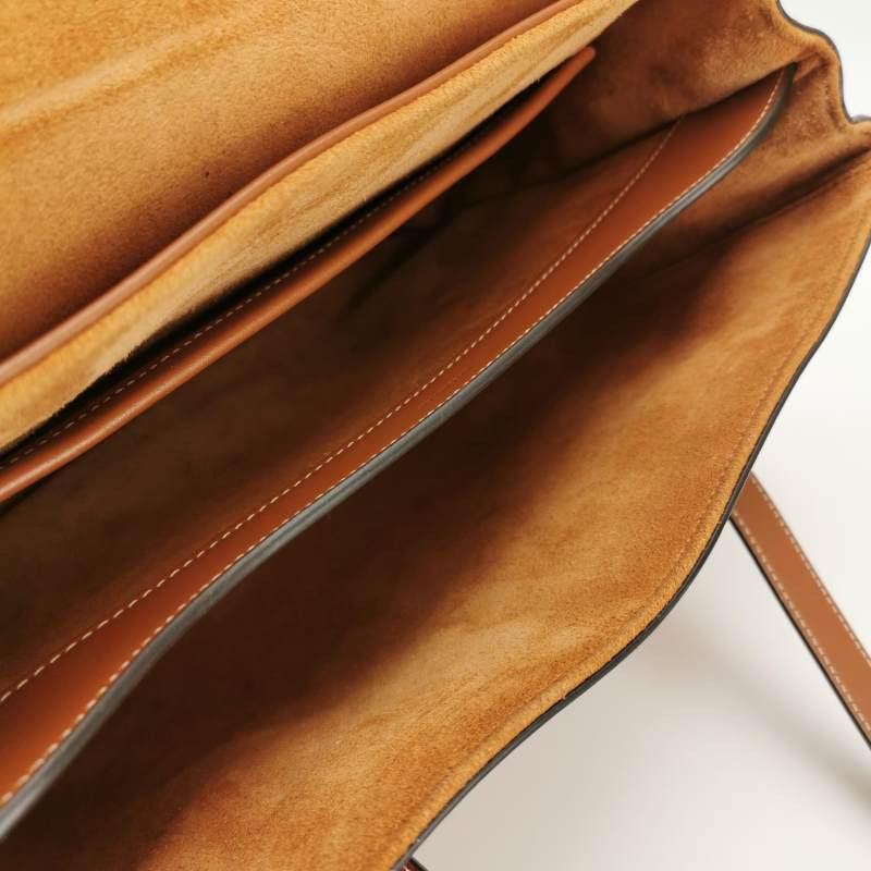 Celine Medoim Soft 16 Bag Caramel Natural Tan Smooth Calfskin Leather For Sale 1