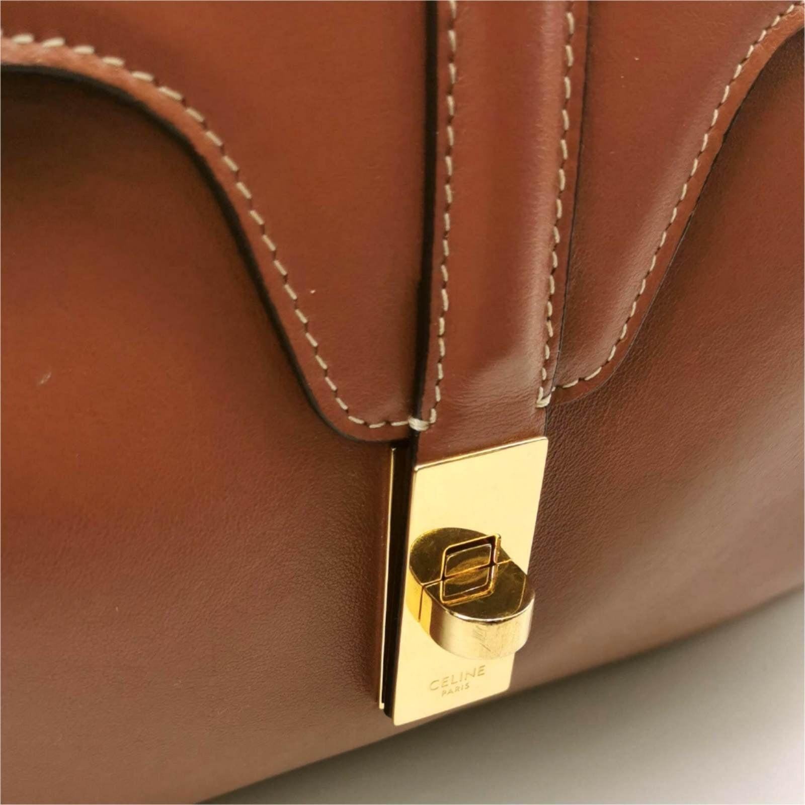 Celine Medoim Soft 16 Bag Caramel Natural Tan Smooth Calfskin Leather 2