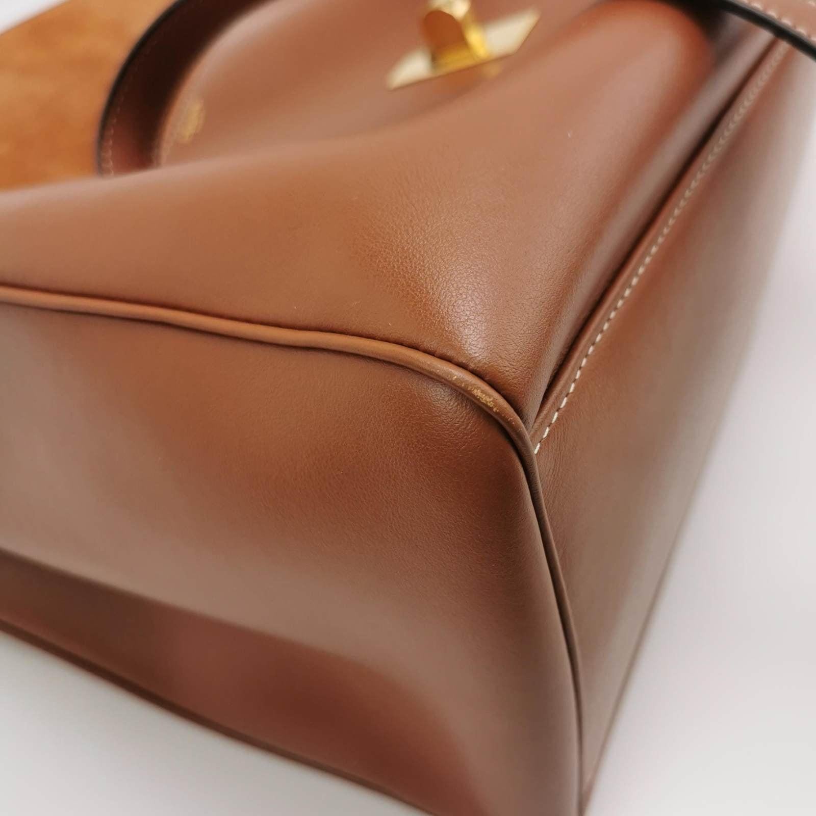 Celine Medoim Soft 16 Bag Caramel Natural Tan Smooth Calfskin Leather 3