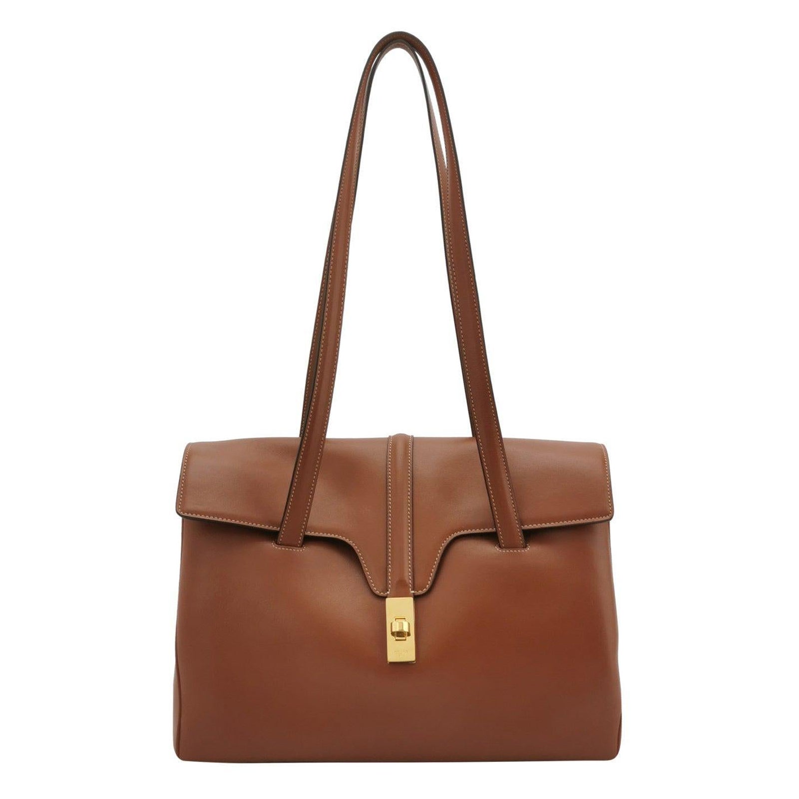 Celine Medoim Soft 16 Bag Caramel Natural Tan Smooth Calfskin Leather