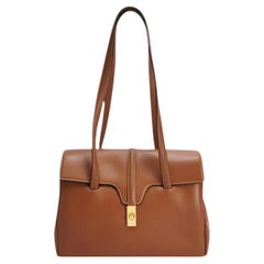 Celine Medoim Soft 16 Bag Caramel Natural Tan Smooth Calfskin Leather