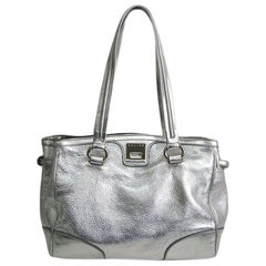 Celine Metallic Calfskin Leather Tote