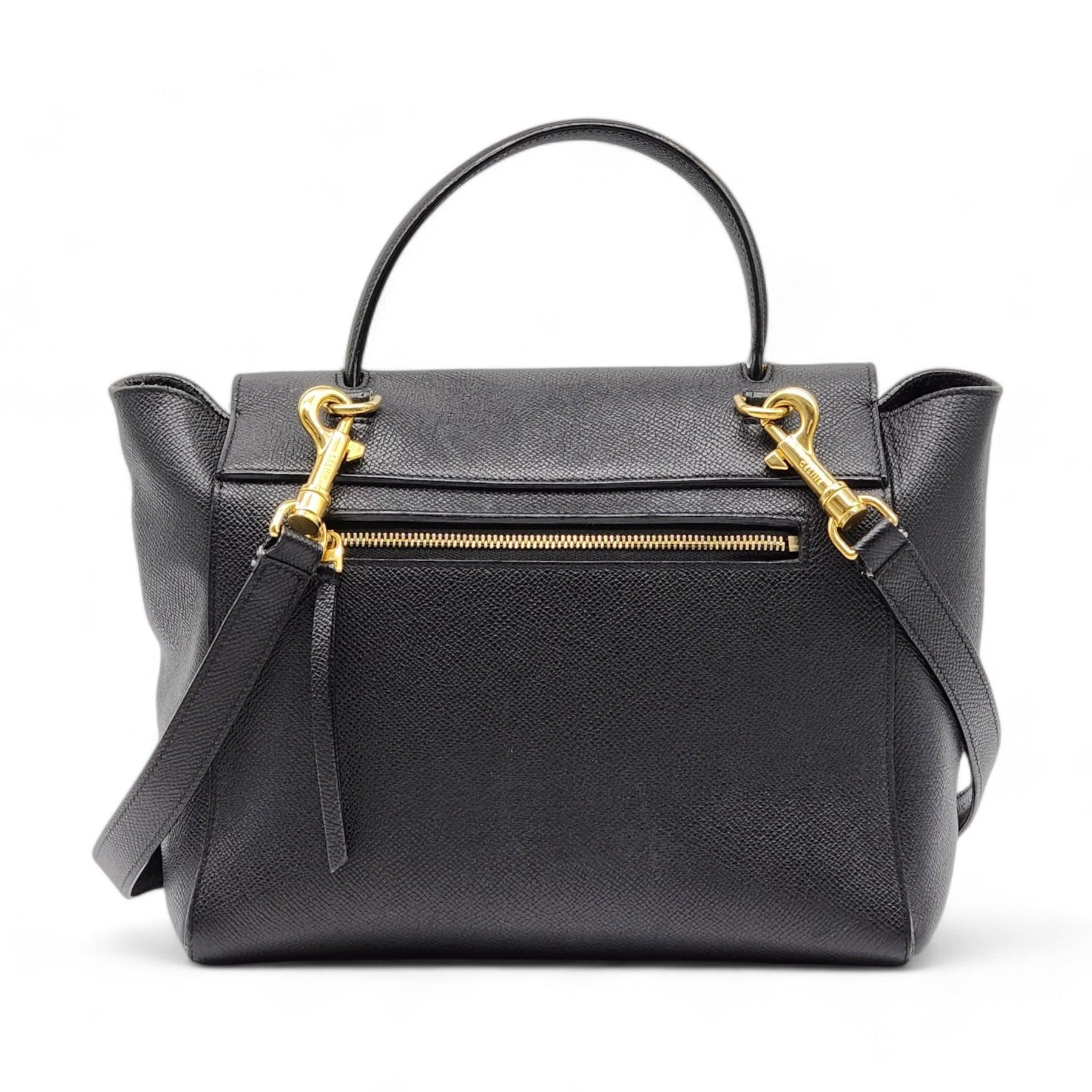 Preloved Good condition with marks on exterior, interior and hardware. Includes detachable shoulder strap.

Additional information:
Material: Leather
Color: Black
Dimension: 9 W x 8 H x 5 D in (24 x 20 x 13 cm)
Top handle drop: 4in (9cm)
Strap drop: