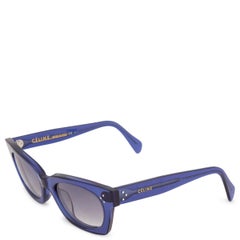 CELINE Mitternachtsblaue transparente SOFIA-Sonnenbrille CL41029/S