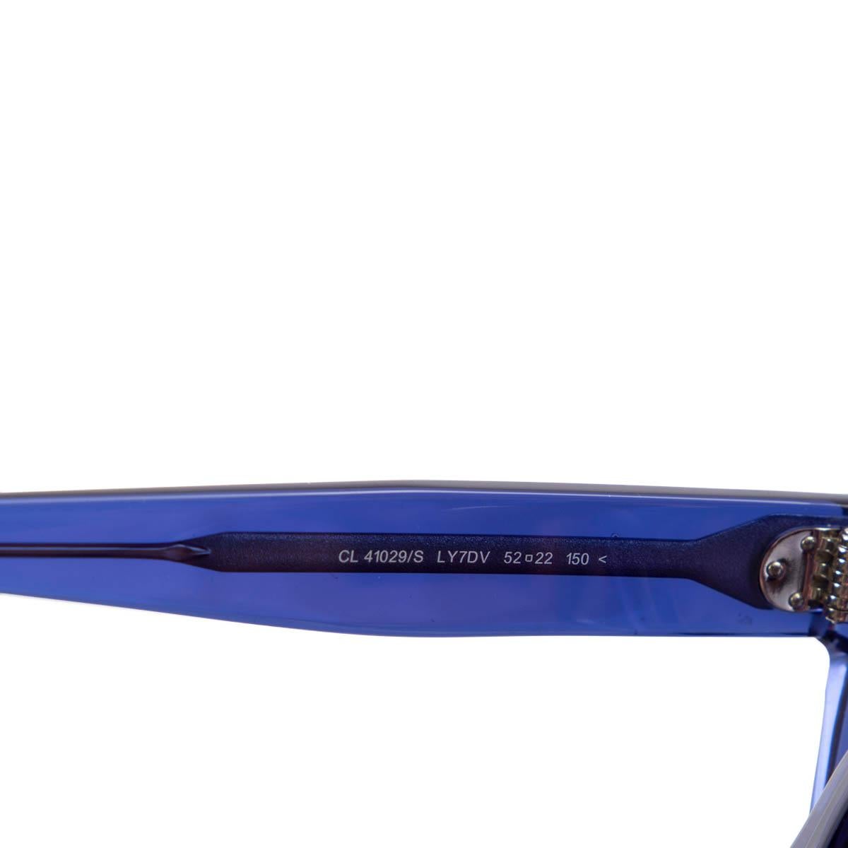 Women's CELINE midnight blue transparent SOFIA Sunglasses CL41029/S