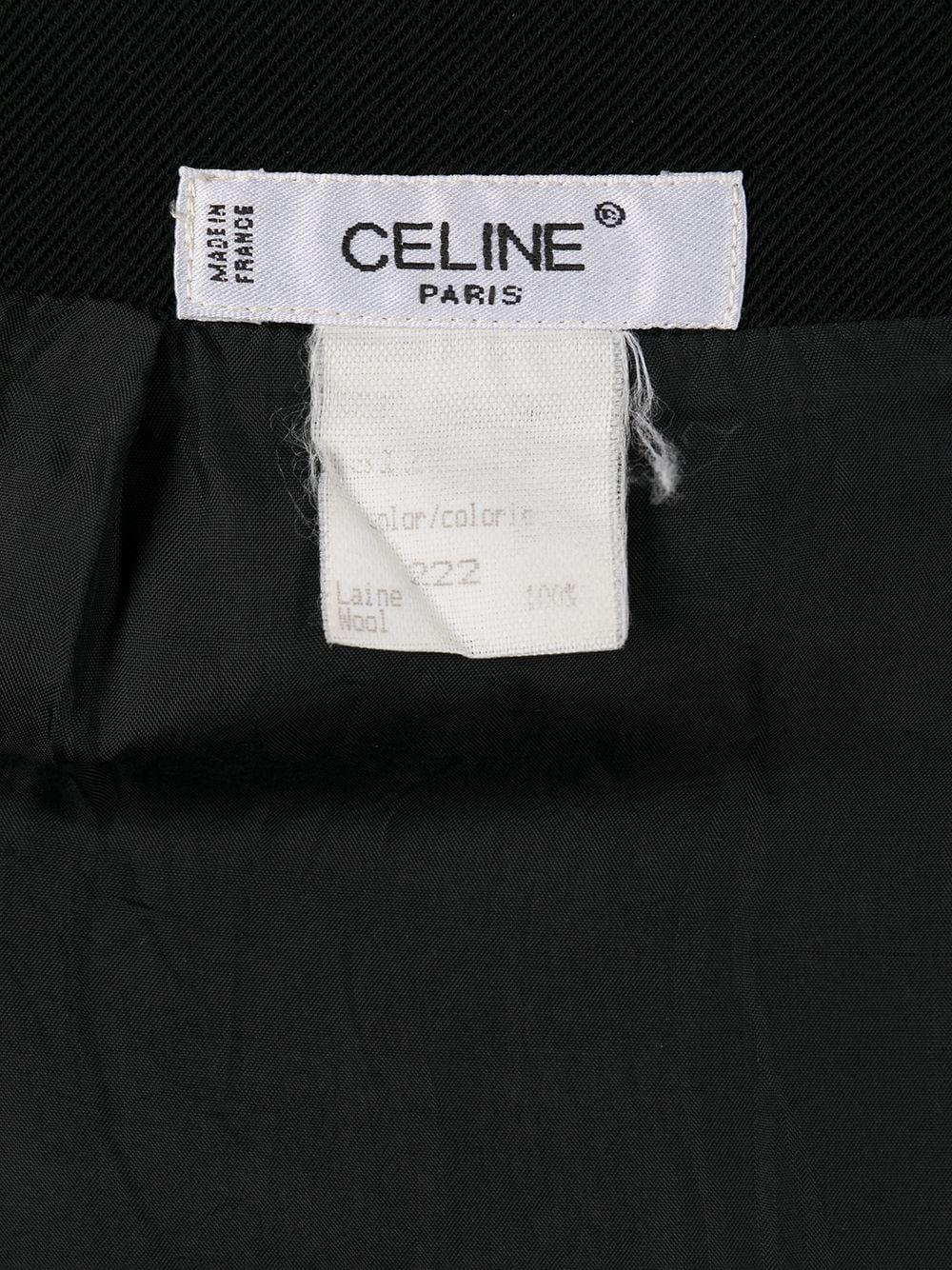 Celine Mini Black Wool Short Skirt  In Excellent Condition In Paris, FR