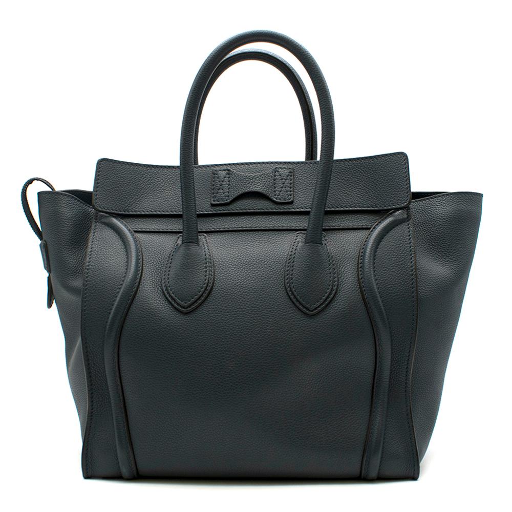 mini luggage handbag in drummed calfskin