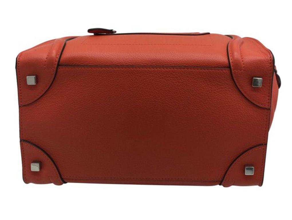 Celine Mini Luggage Tote - Vermillon For Sale 1