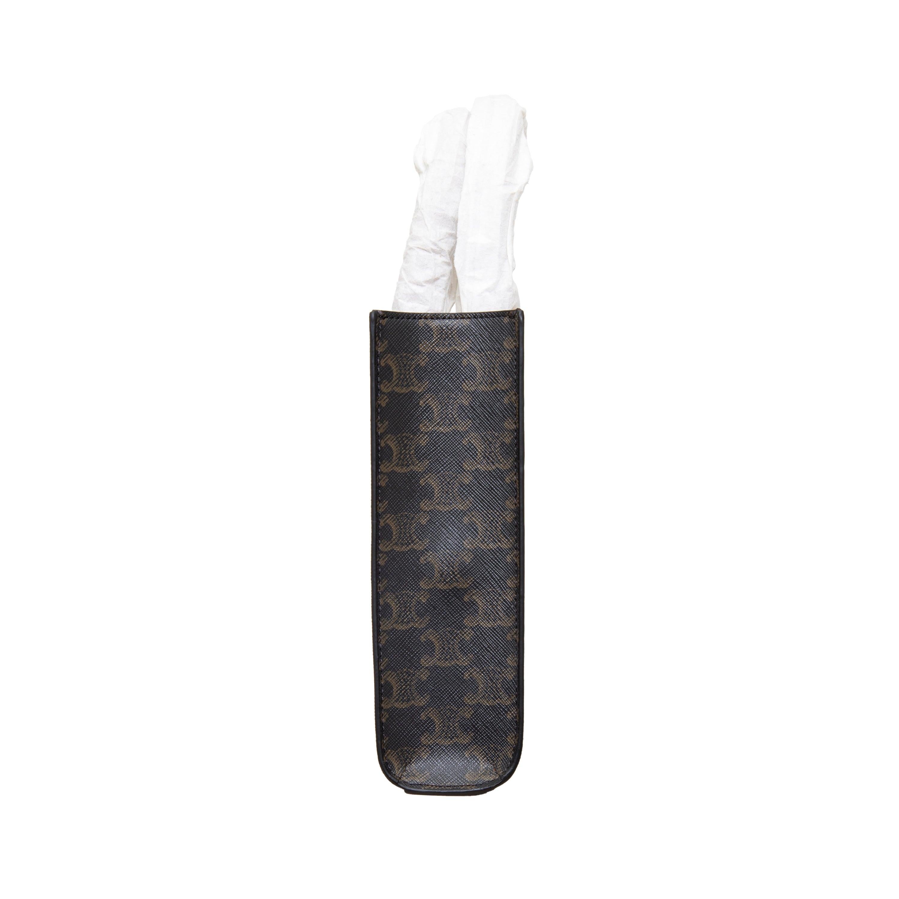 Celine Mini Vertical Cabas Tote with Embroidery - '20s In Excellent Condition For Sale In Milano, IT