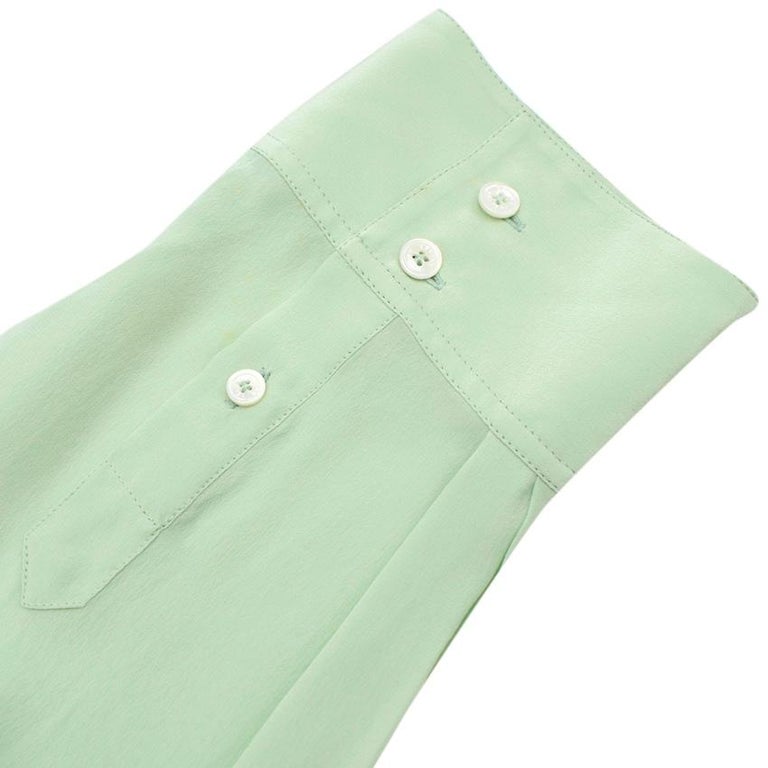 Celine Mint Green Mulberry Silk Shirt - Size US 12 For Sale at 1stDibs |  mint mulberry, mint green silk shirt, celine green shirt