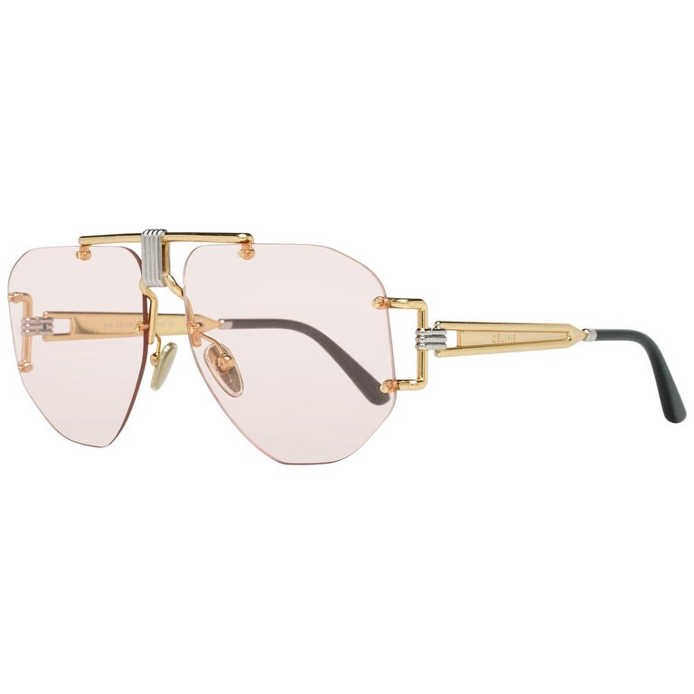 Céline Lunettes de soleil dorées pour femmes CL40039U 5932S 59