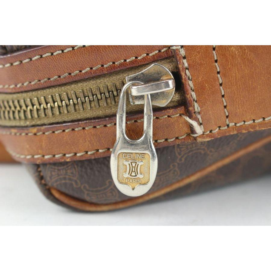Céline Monogram Macadam Boston Bag 19cel121 In Good Condition In Dix hills, NY