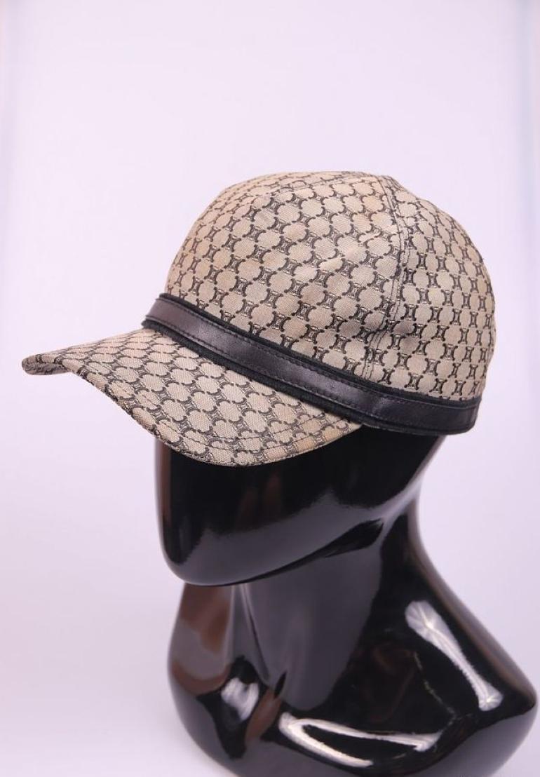 Celine monogram macadam vintage cap For Sale 2