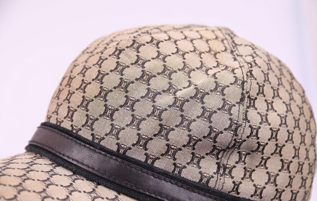 Celine monogram macadam vintage cap For Sale 3