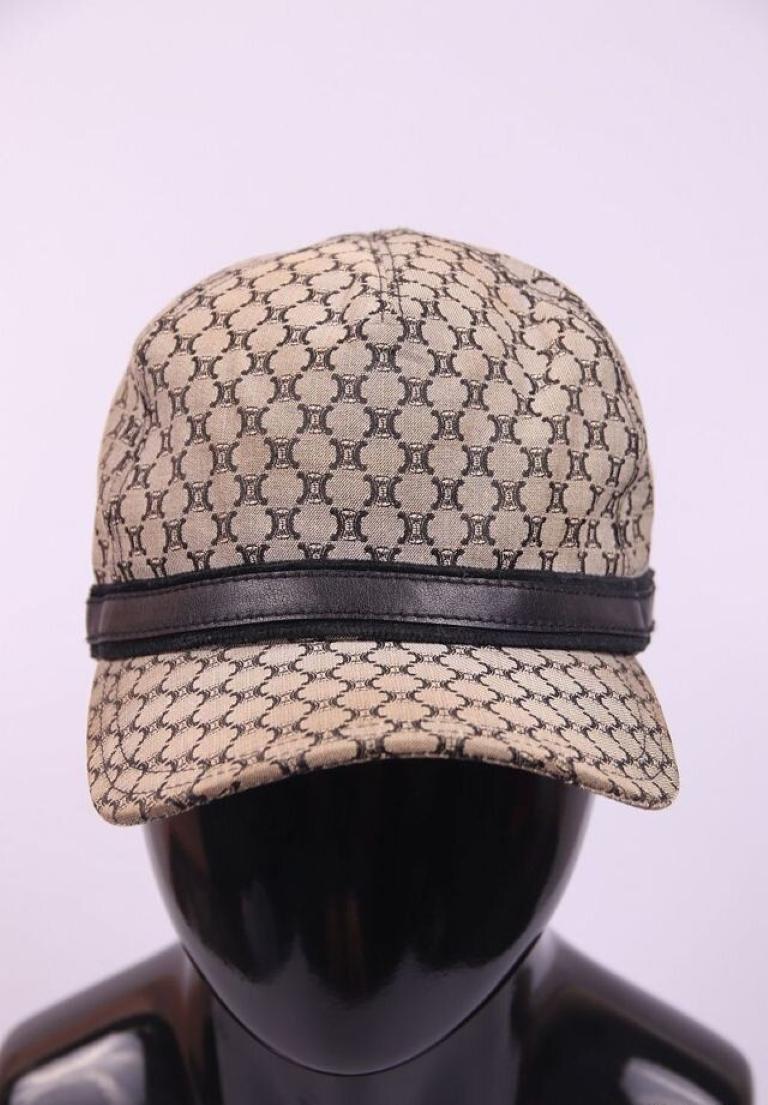 Celine monogram macadam vintage cap For Sale 4