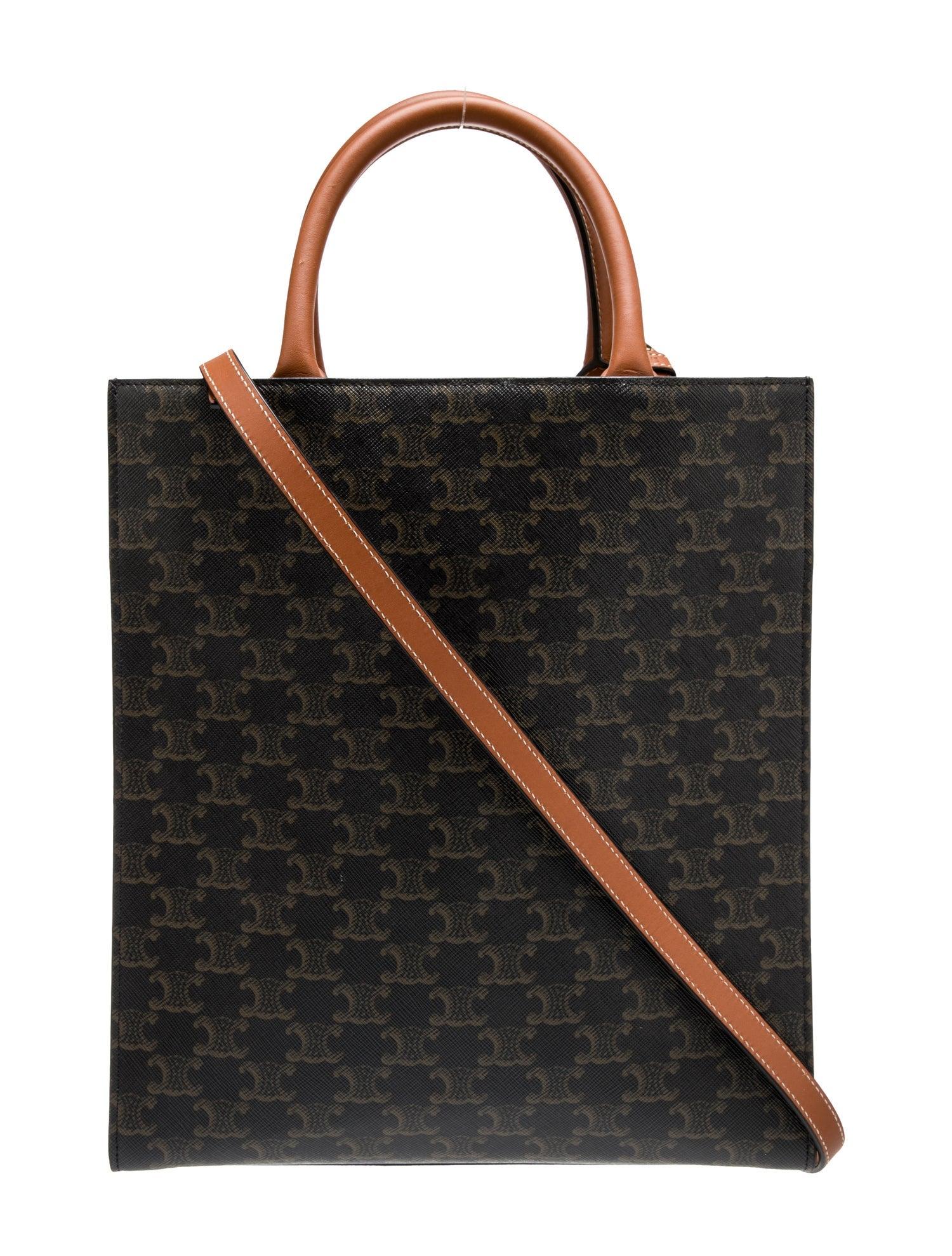 Celine Monogram Vertical Cabas Sac Fourre-tout Petit Bon état - En vente à Montreal, Quebec