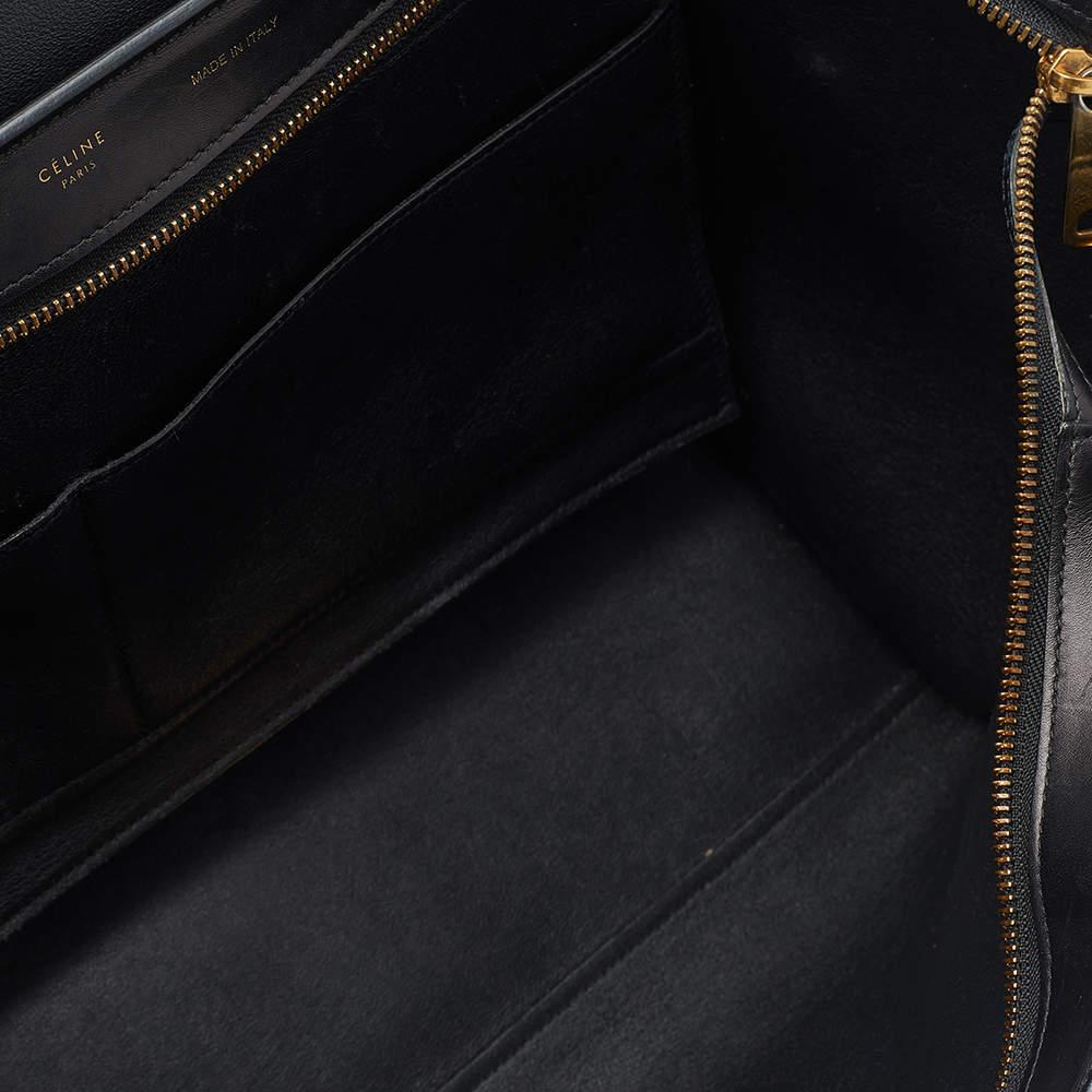 Celine Multicolor Calfhair and Leather Medium Trapeze Bag In Good Condition In Dubai, Al Qouz 2