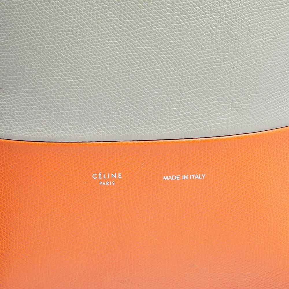 Celine Multicolor Grained Leather Small Vertical Cabas Tote For Sale 5