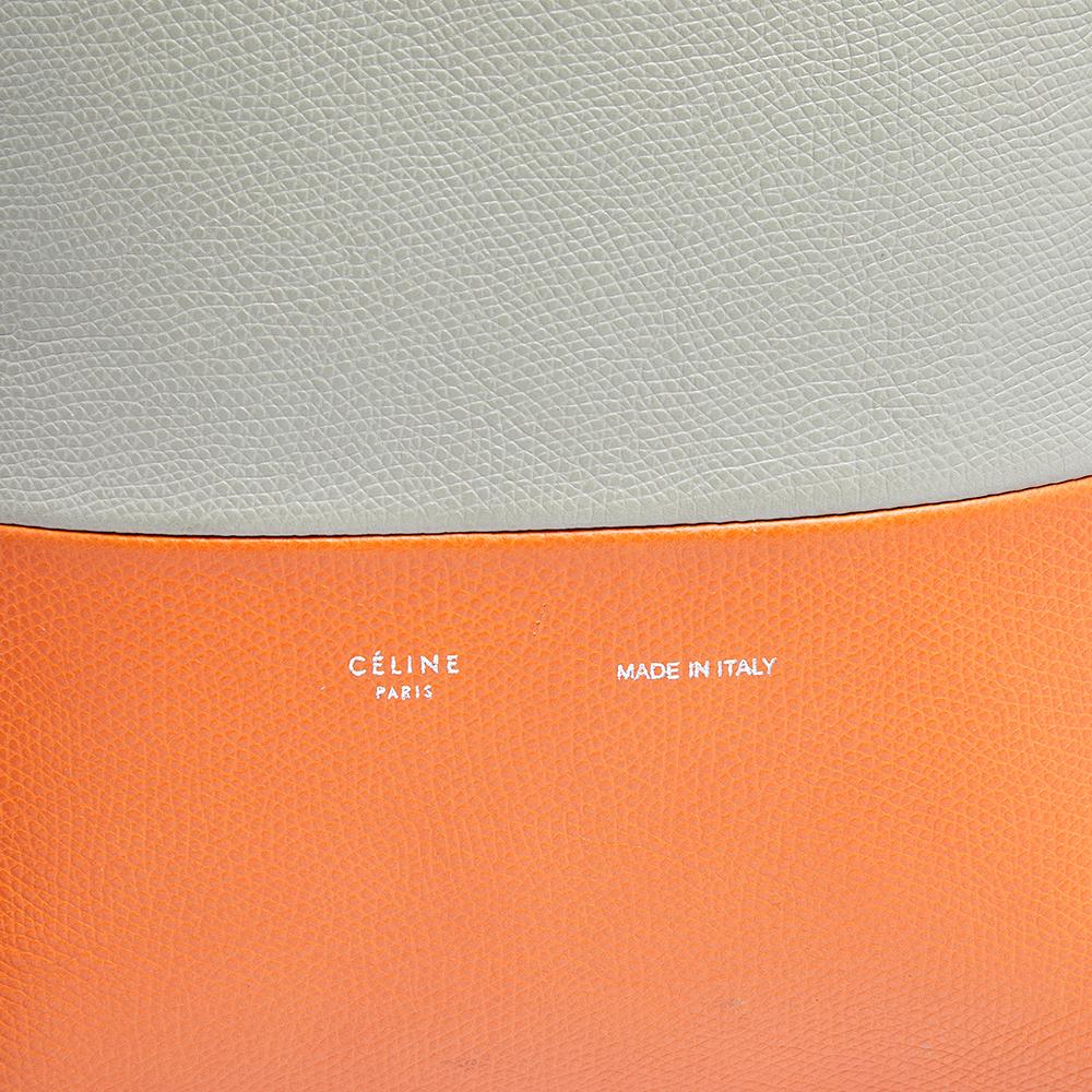 Celine Multicolor Grained Leather Small Vertical Cabas Tote For Sale 1