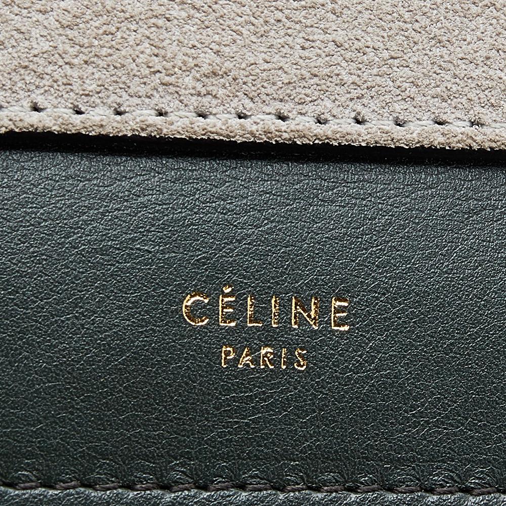 Women's Celine Multicolor Leather And Suede Envelope Shoulder Bag