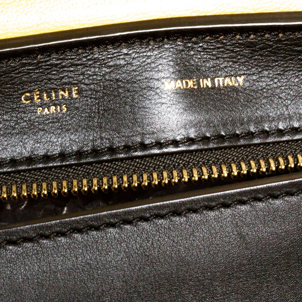 Celine Multicolor Leather and Suede Medium Trapeze Bag 5