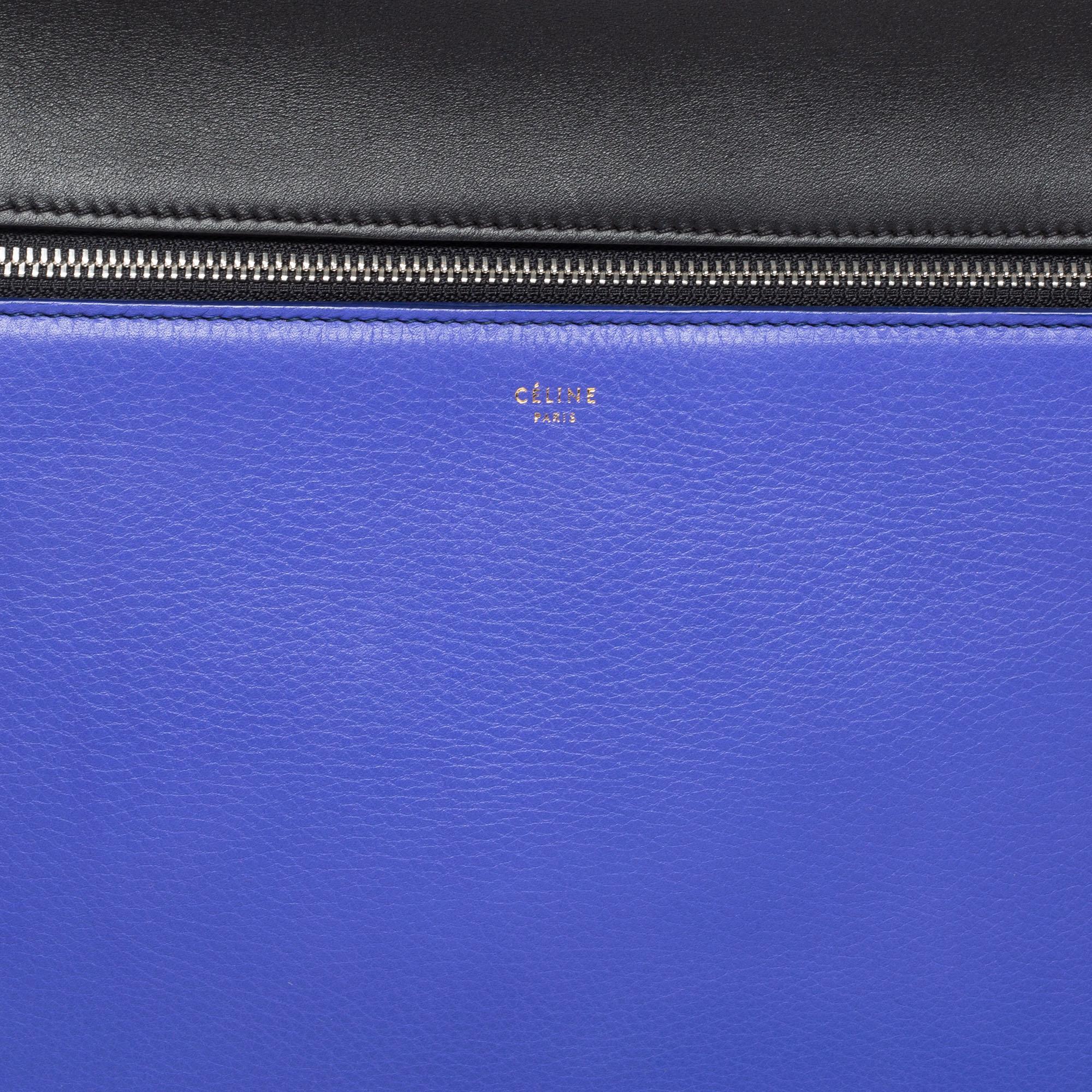Celine Multicolor Leather Medium Edge Top Handle Bag 4