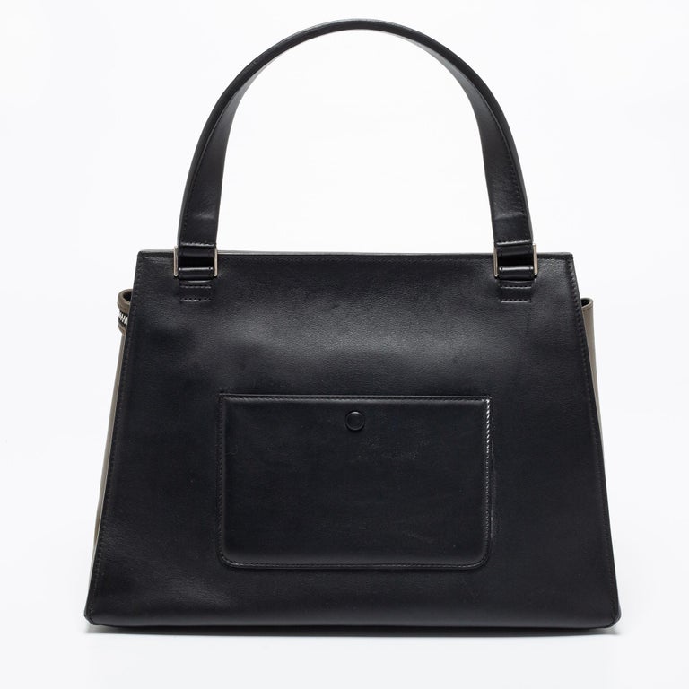 Celine Multicolor Leather Medium Edge Top Handle Bag For Sale at 1stDibs