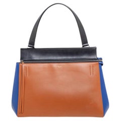 Celine Multicolor Leather Medium Edge Top Handle Bag