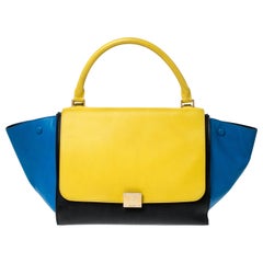 Celine Multicolor Leather Medium Trapeze Bag