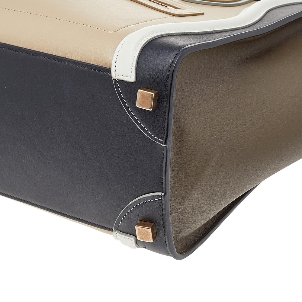 Celine Multicolor Leather Micro Luggage Tote 5