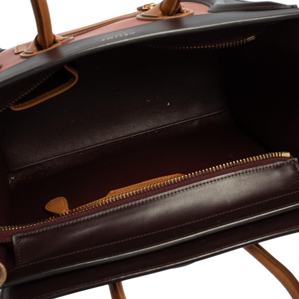 Celine Multicolor Leather Micro Luggage Tote 6
