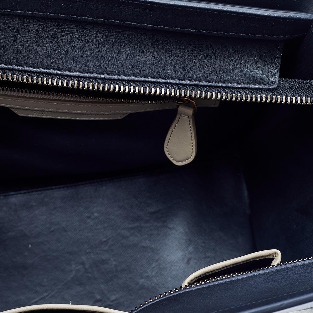 Celine Multicolor Leather Micro Luggage Tote 1