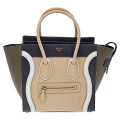 Celine Multicolor Leather Micro Luggage Tote