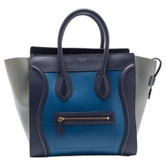 Celine Multicolor Leather Mini Luggage Tote