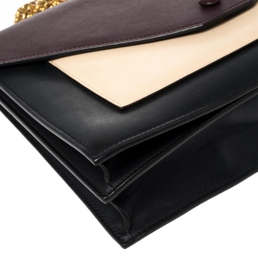 Celine Multicolor Leather Pocket Envelope Shoulder Bag 1