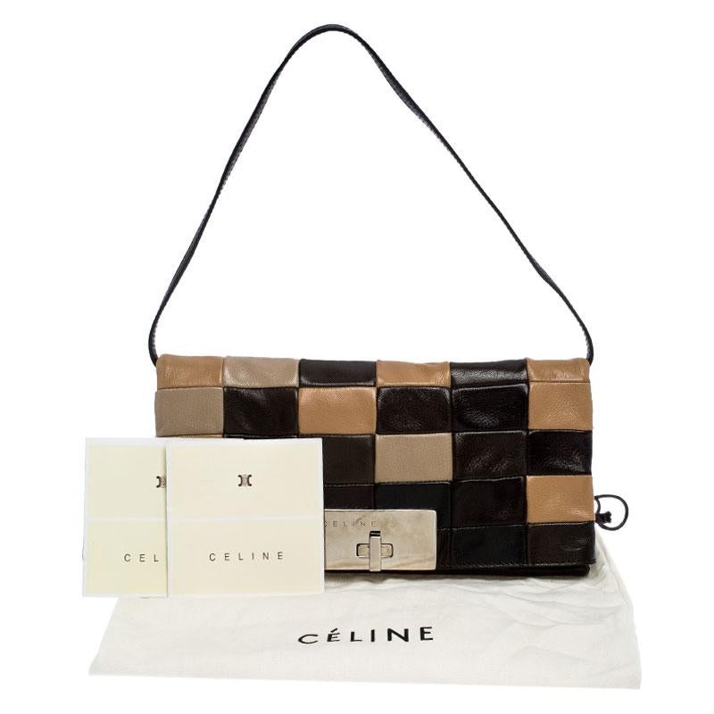 Celine Multicolor Leather Watch Me Dance Clutch Bag 6