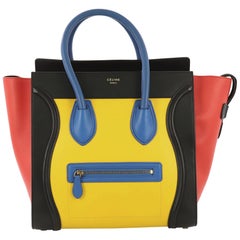  Celine Multicolor Luggage Handbag Leather Mini