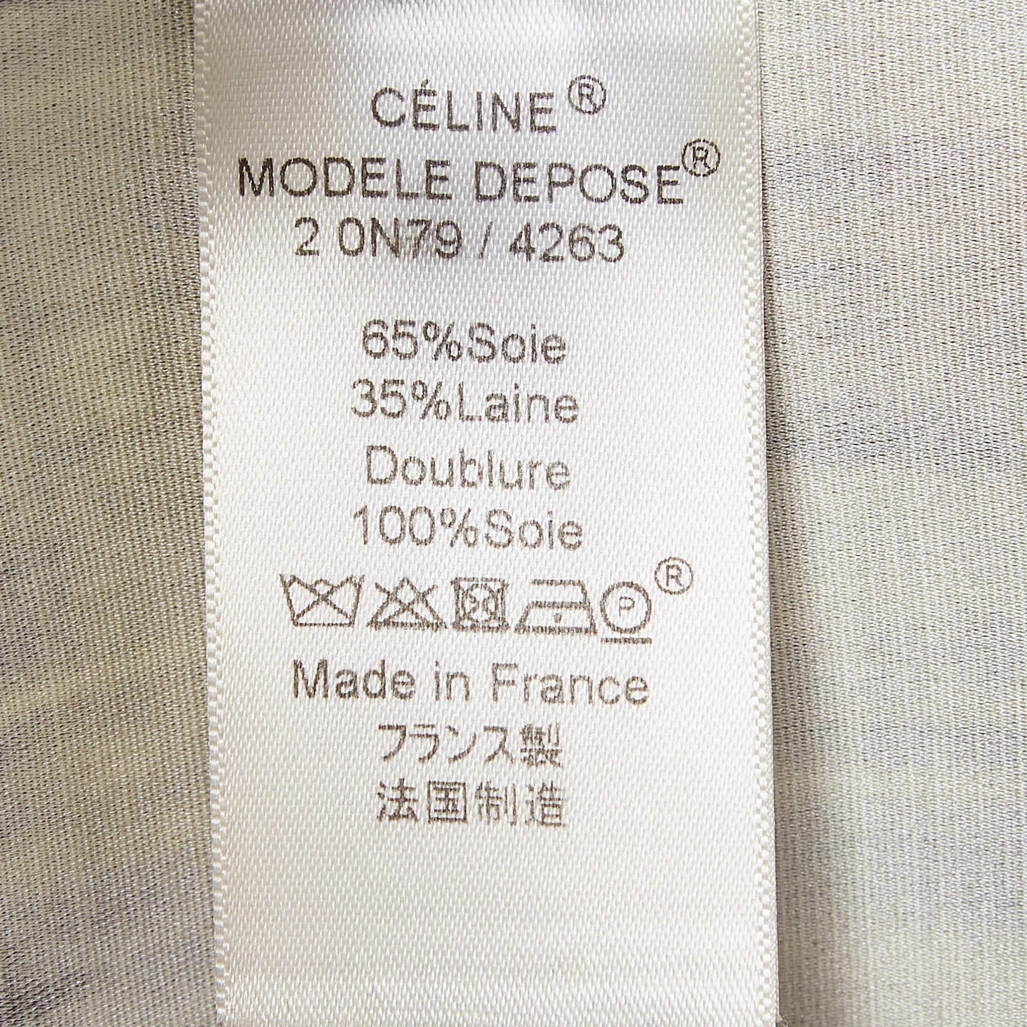 Women's Celine Multicolor Printed Silk Blend Pant Suit S/M