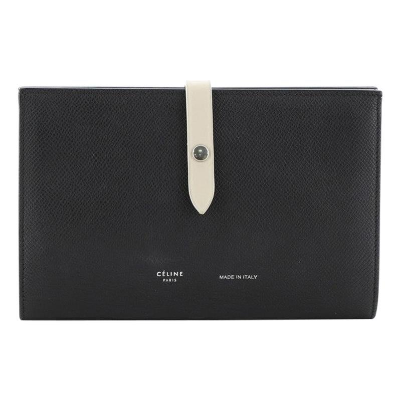 Celine Multifunction Strap Wallet Leather Large