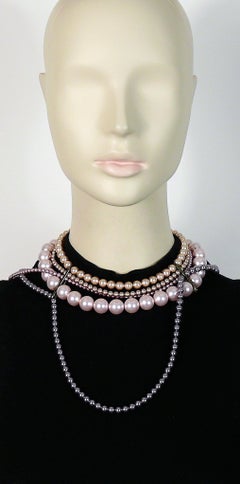 Celine Multistrand Pearl Necklace