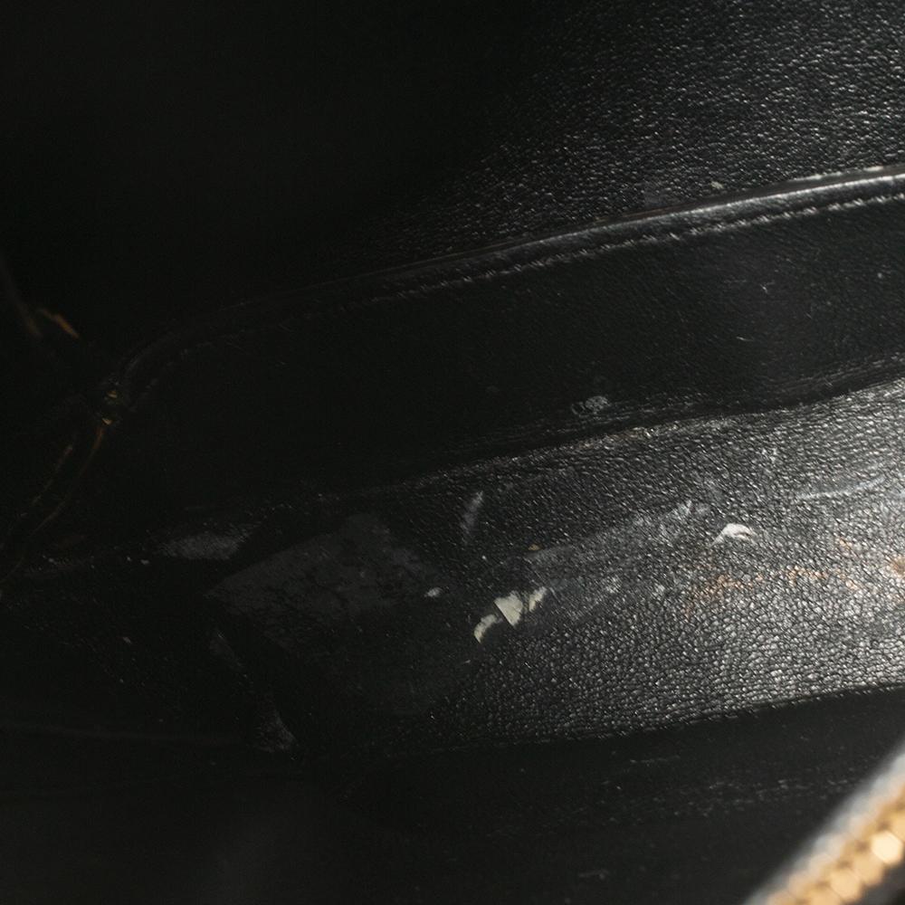 Celine Mustard/Black Leather Blade Flap Bag 4
