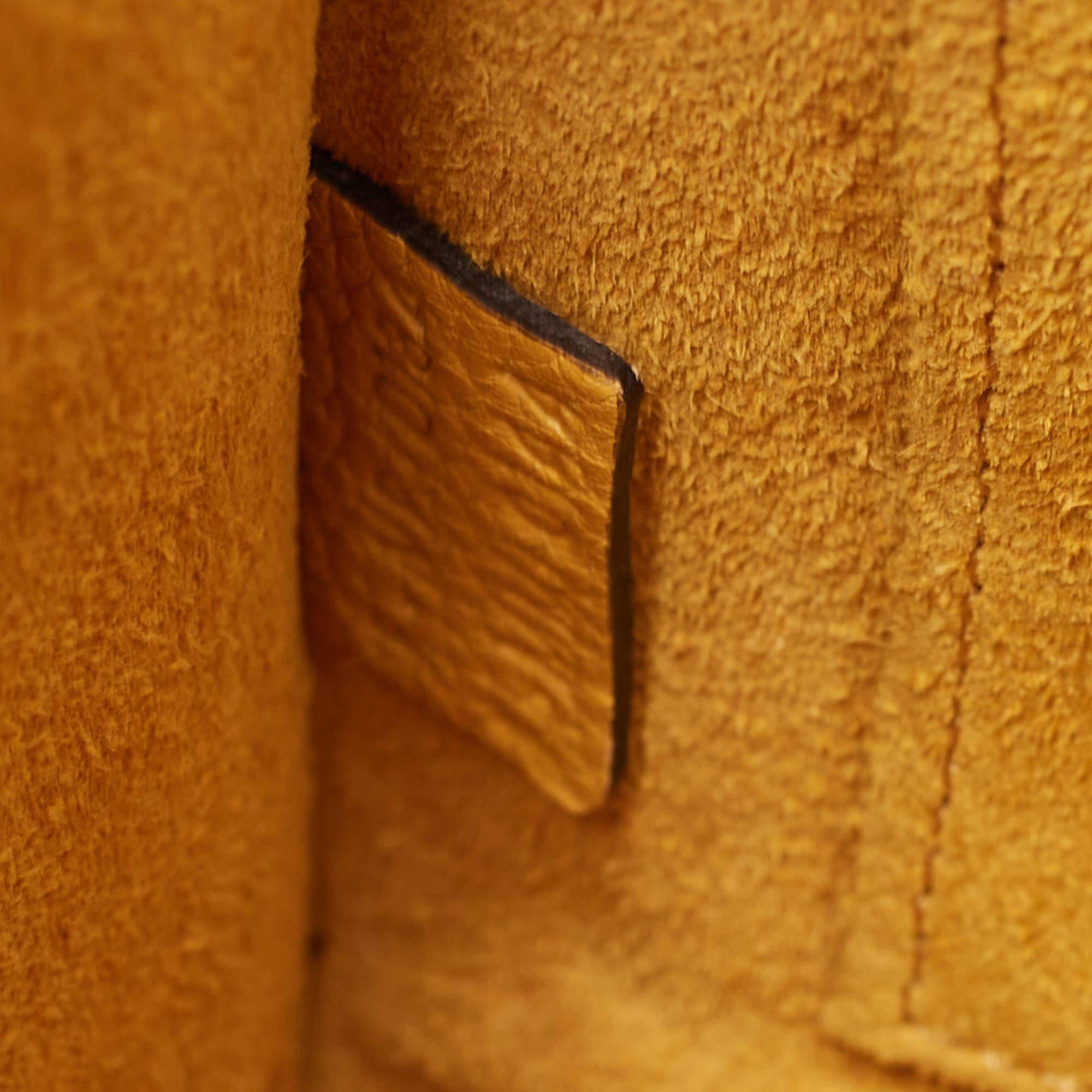 Céline Mustard Leather Nano Luggage Tote For Sale 3