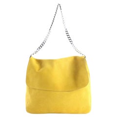 Céline Mustard Yellow Gourmette Chain Hobo 2CE1123