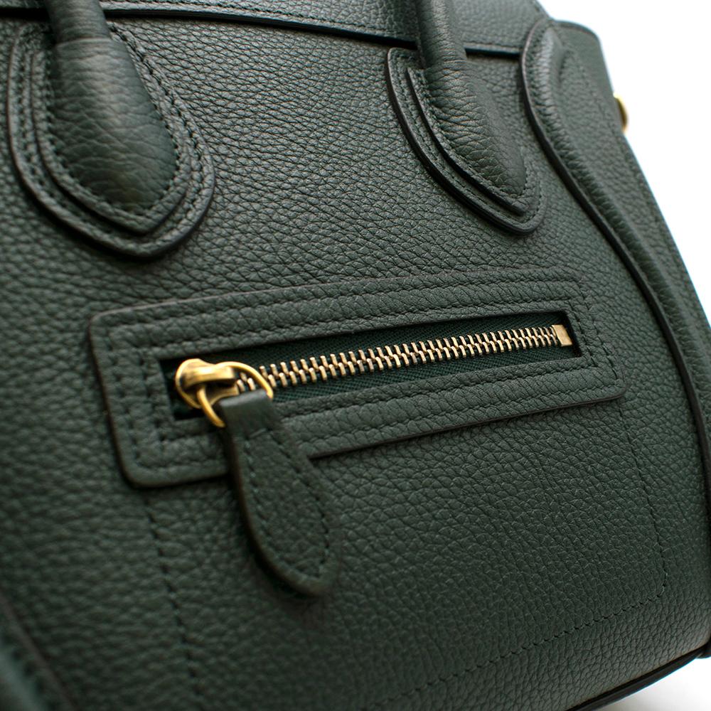 Celine Nano Leather Luggage Bag In Amazon 20cm 2