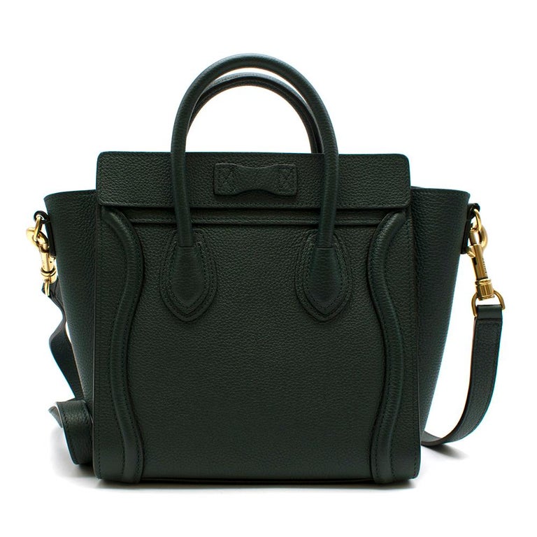 Celine Nano Leather Luggage Bag In Amazon 20cm at 1stDibs