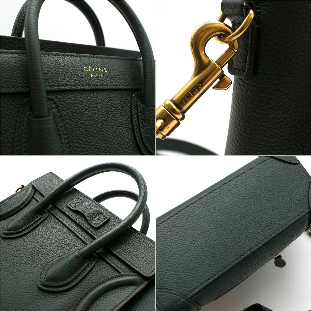 Celine Nano Leather Luggage Bag In Amazon 20cm In New Condition In London, GB