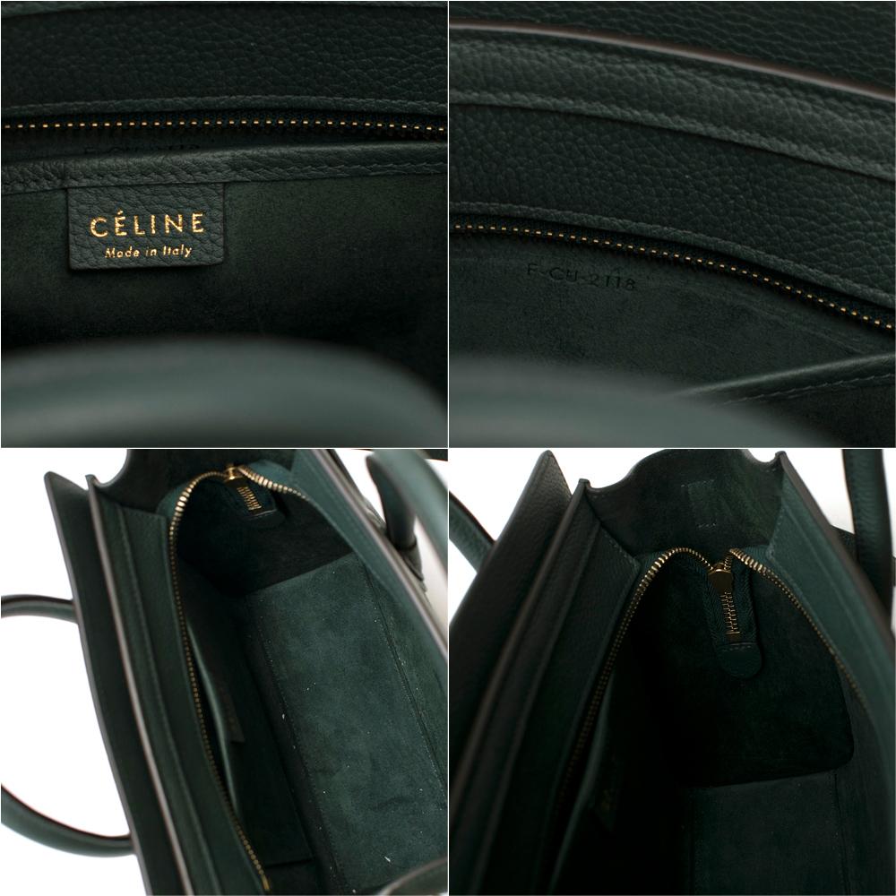 Women's Celine Nano Leather Luggage Bag In Amazon 20cm